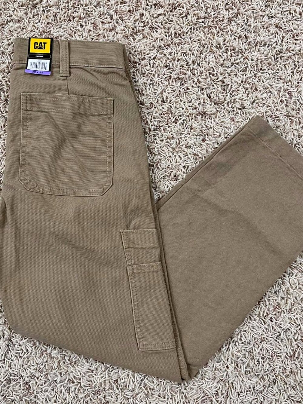 CAT Caterpillar Men's Flex Waistband Utility Pants Brown, Size 30x29 (New)
